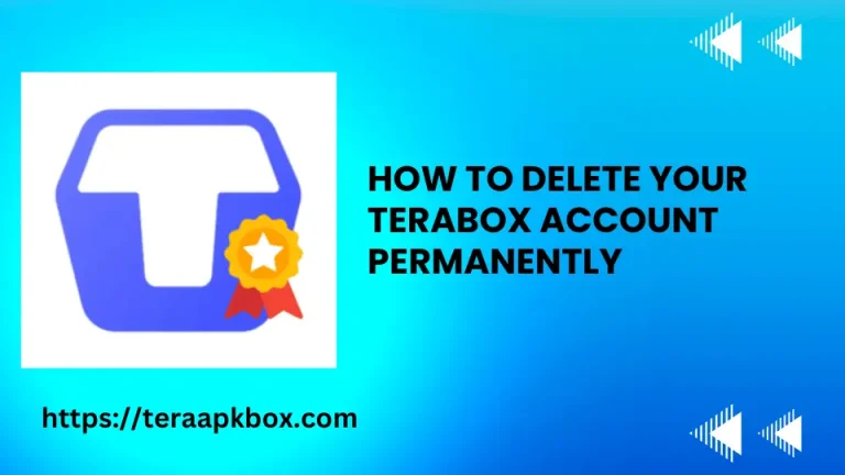 How to Delete Your TeraBox Account Permanently