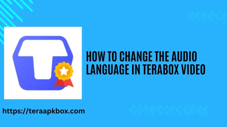 How to change the Audio Language in Terabox Video
