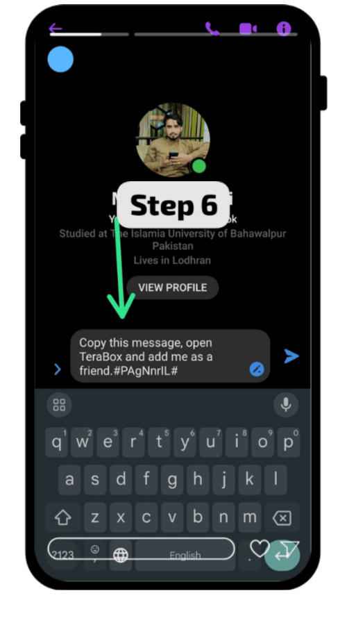 TeraBox link sharing